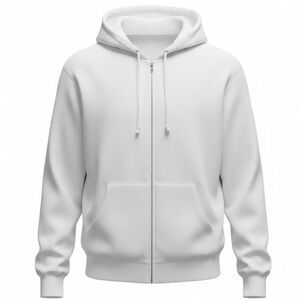 APX White Full Zip Hoodie XXL